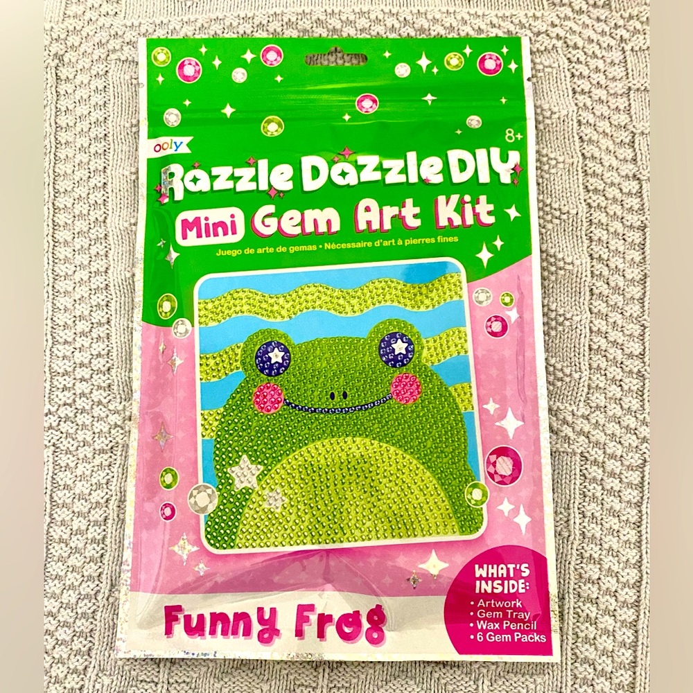 Razzle Dazzle Gem Art Funny Frog